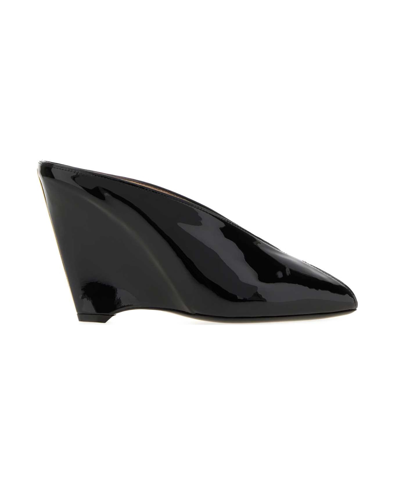 Ferragamo Black Leather Alicia Mules - NERBISNER