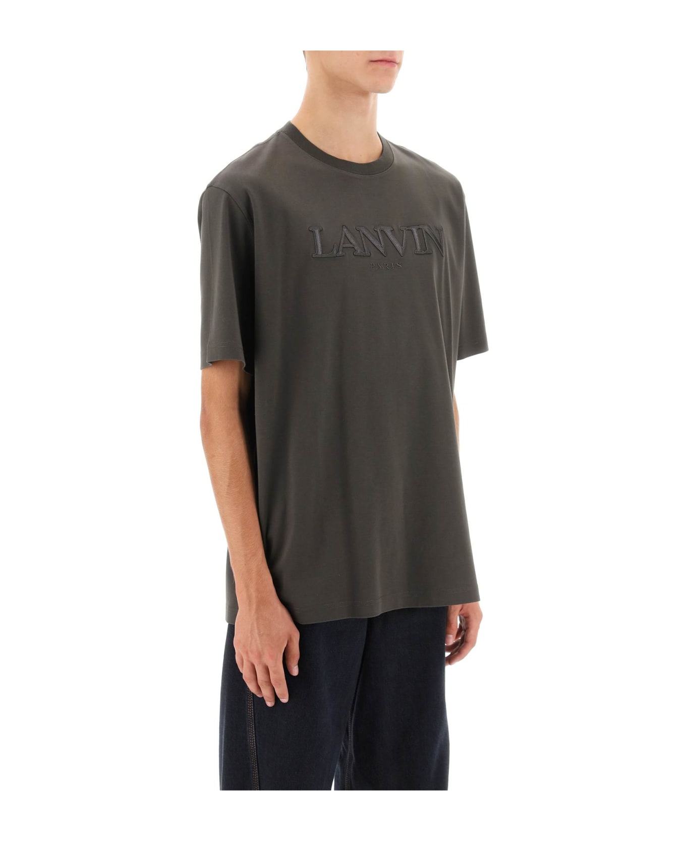 Lanvin Oversize T-shirt With Logo Lettering | italist