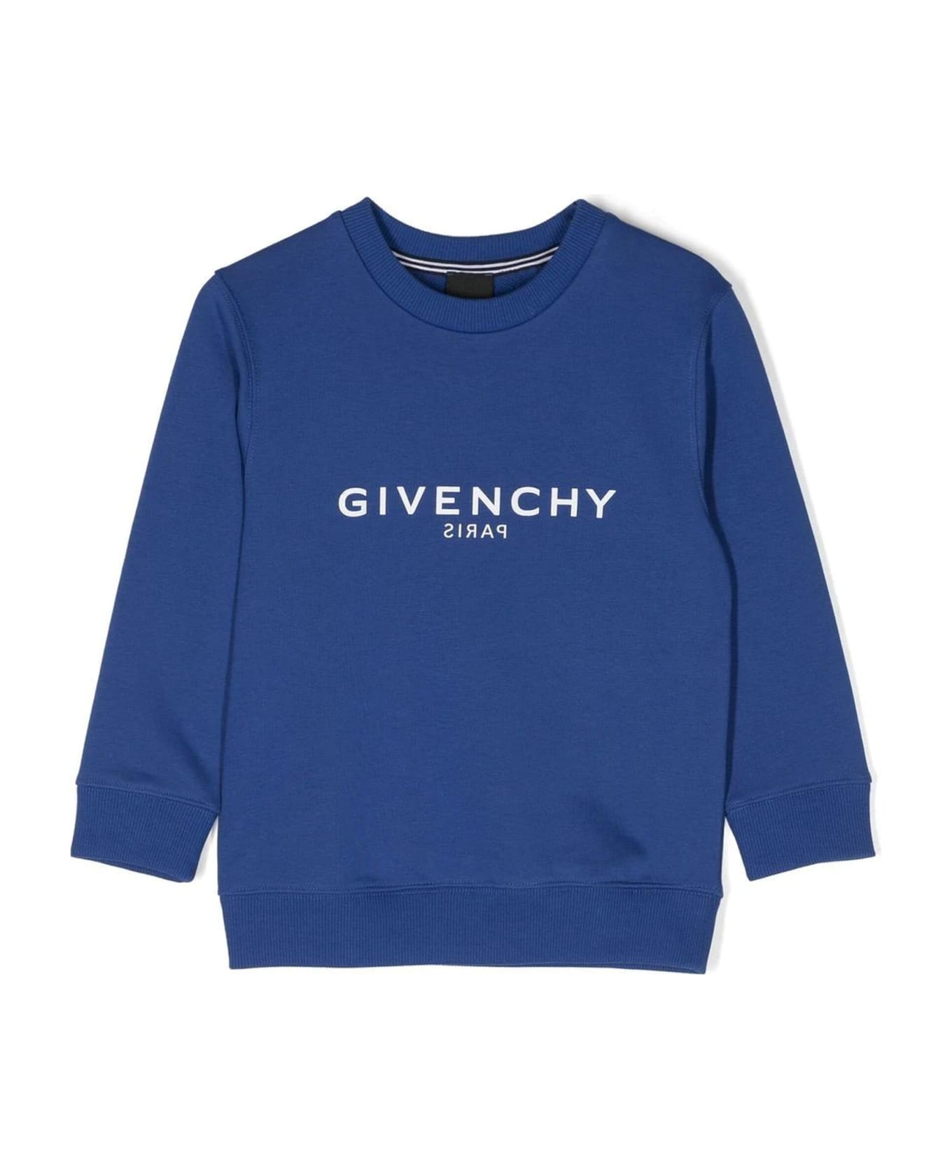 Givenchy Blue Cotton Sweatshirt - Bluette
