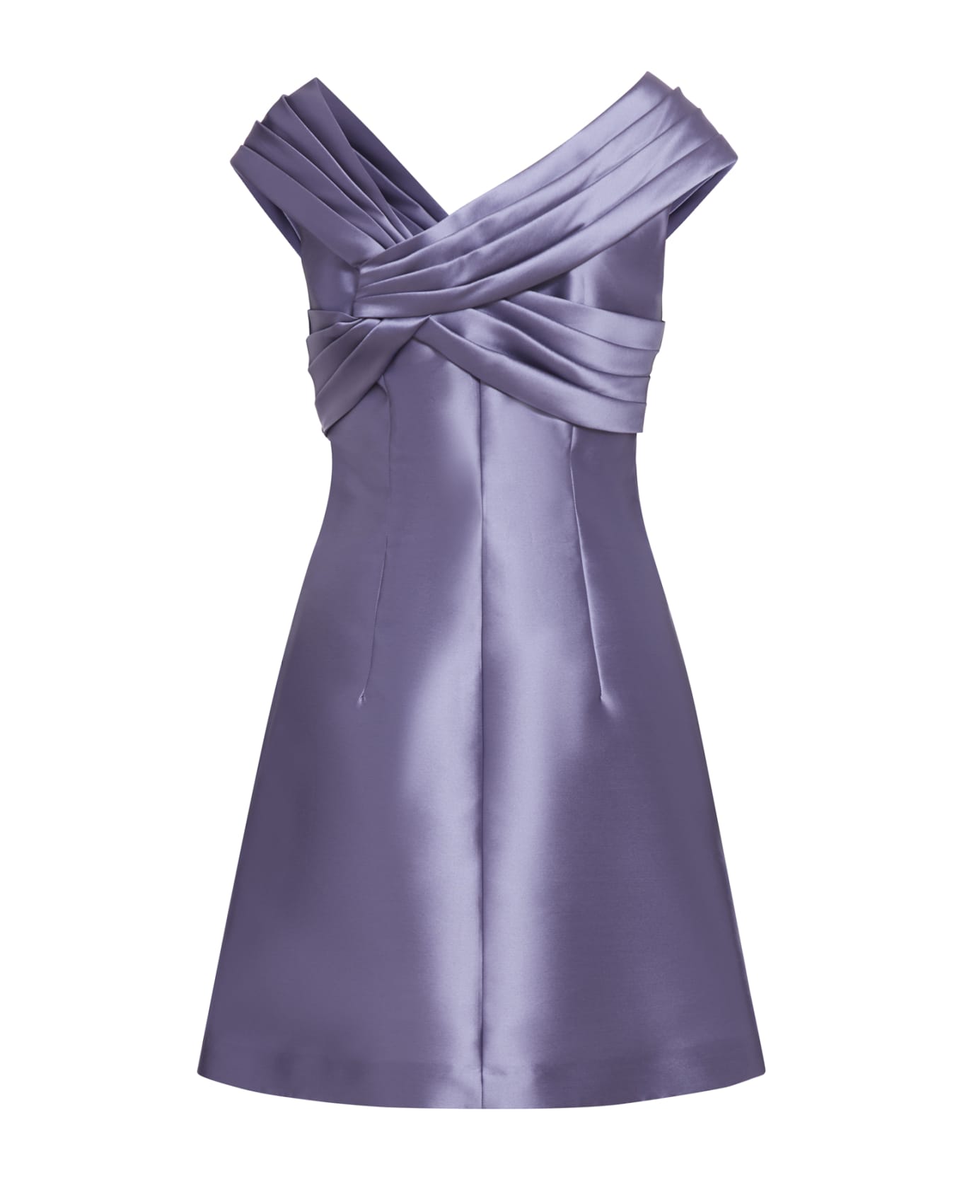 Alberta Ferretti Mikado Dress - Purple
