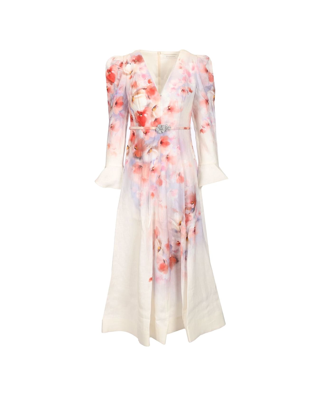 Zimmermann Floral Midi Dress - MultiColour
