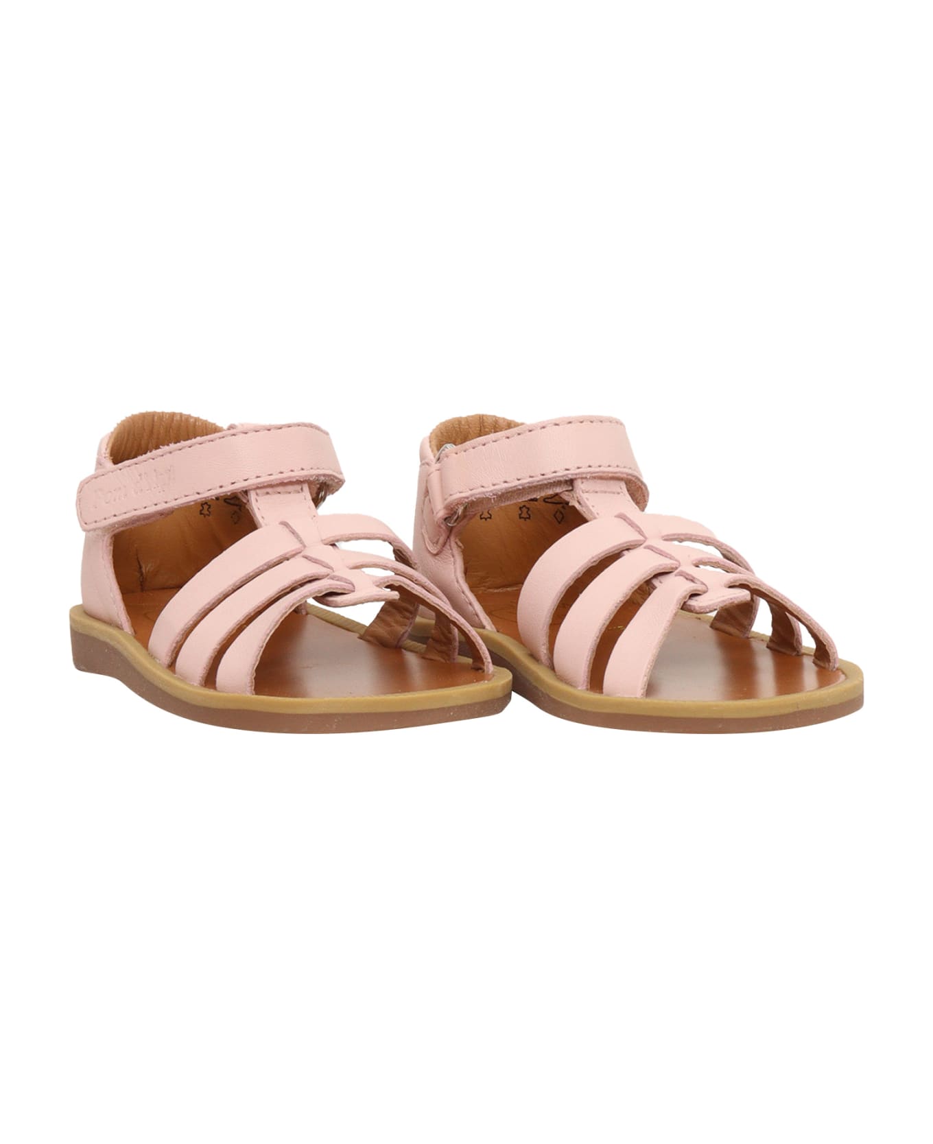 Pom d'Api Pink Slave Sandals - GREY