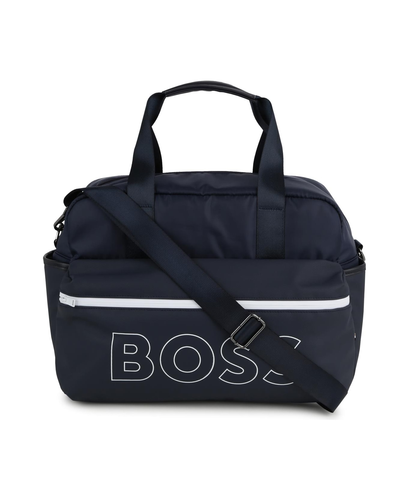 Hugo Boss Changing Bag With Print - Blue