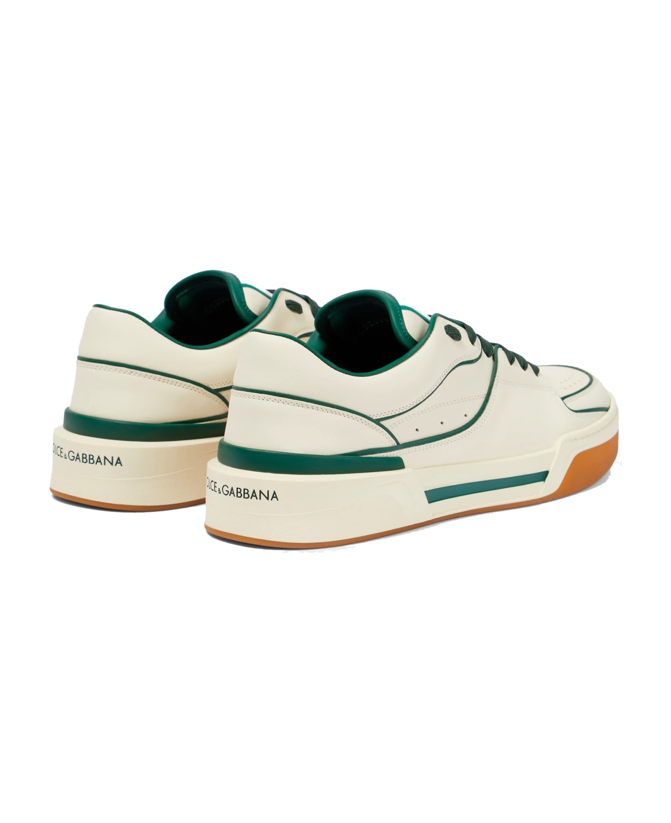 Dolce & Gabbana New Roma Leather Sneakers - White スニーカー