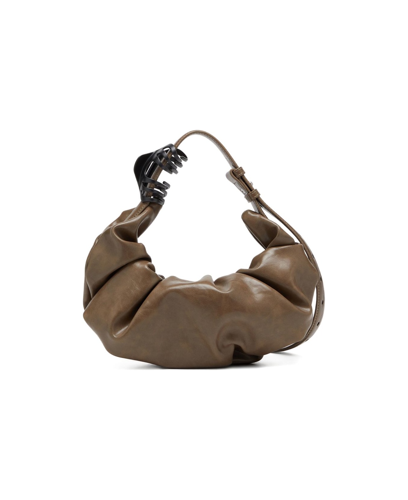 Diesel Grab Small Hobo Bag - Brown