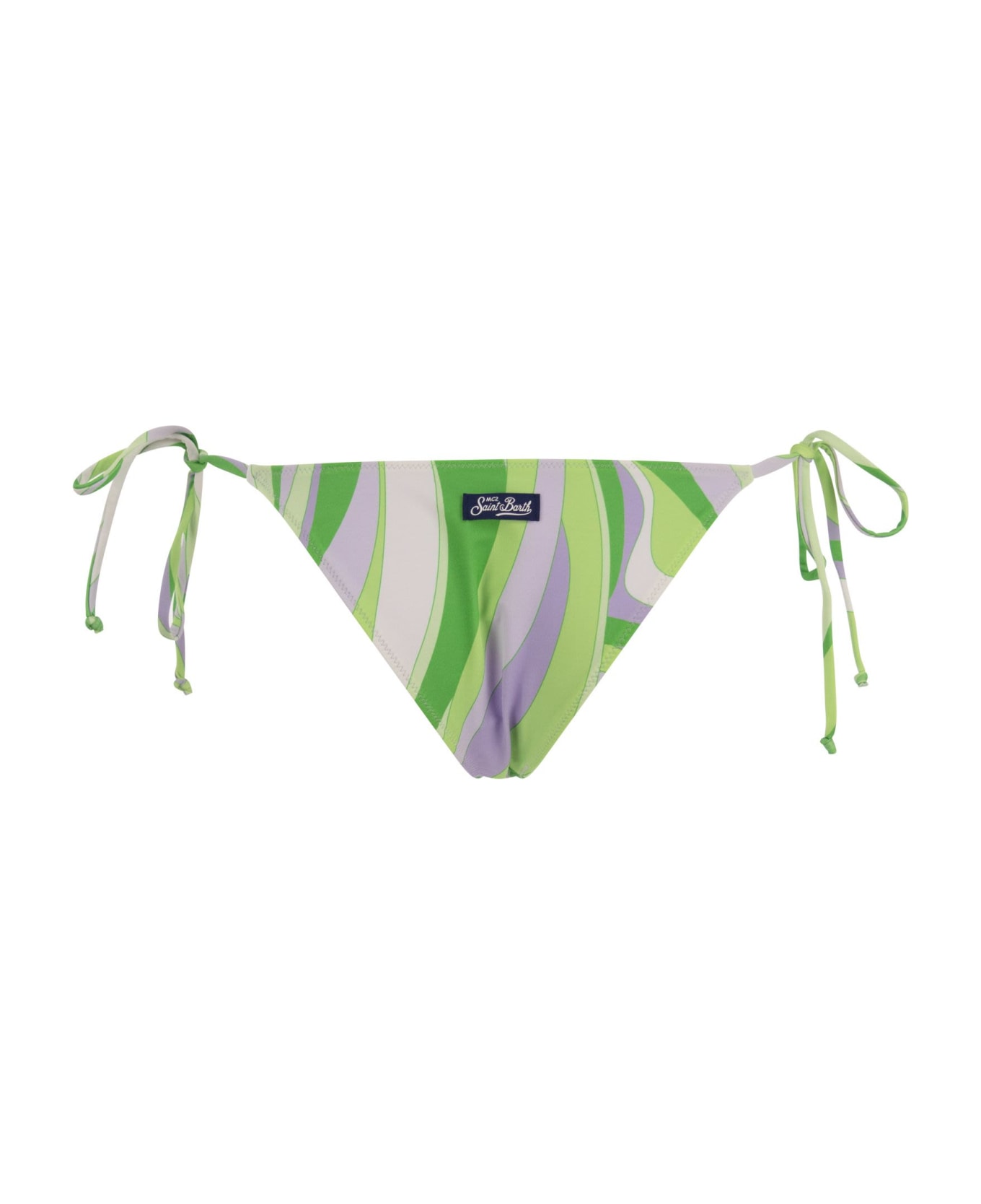 MC2 Saint Barth Fancy Swim Briefs With Ties - Green