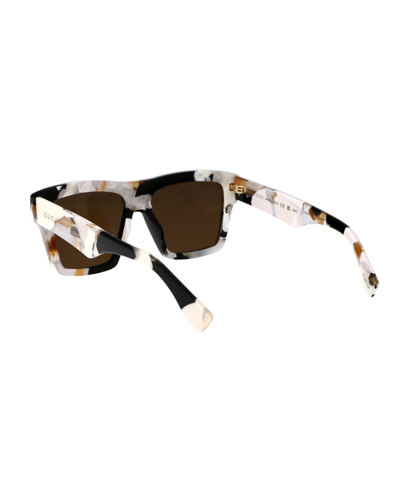 Gucci Eyewear Gg1623s Sunglasses - 002 WHITE WHITE BROWN サングラス