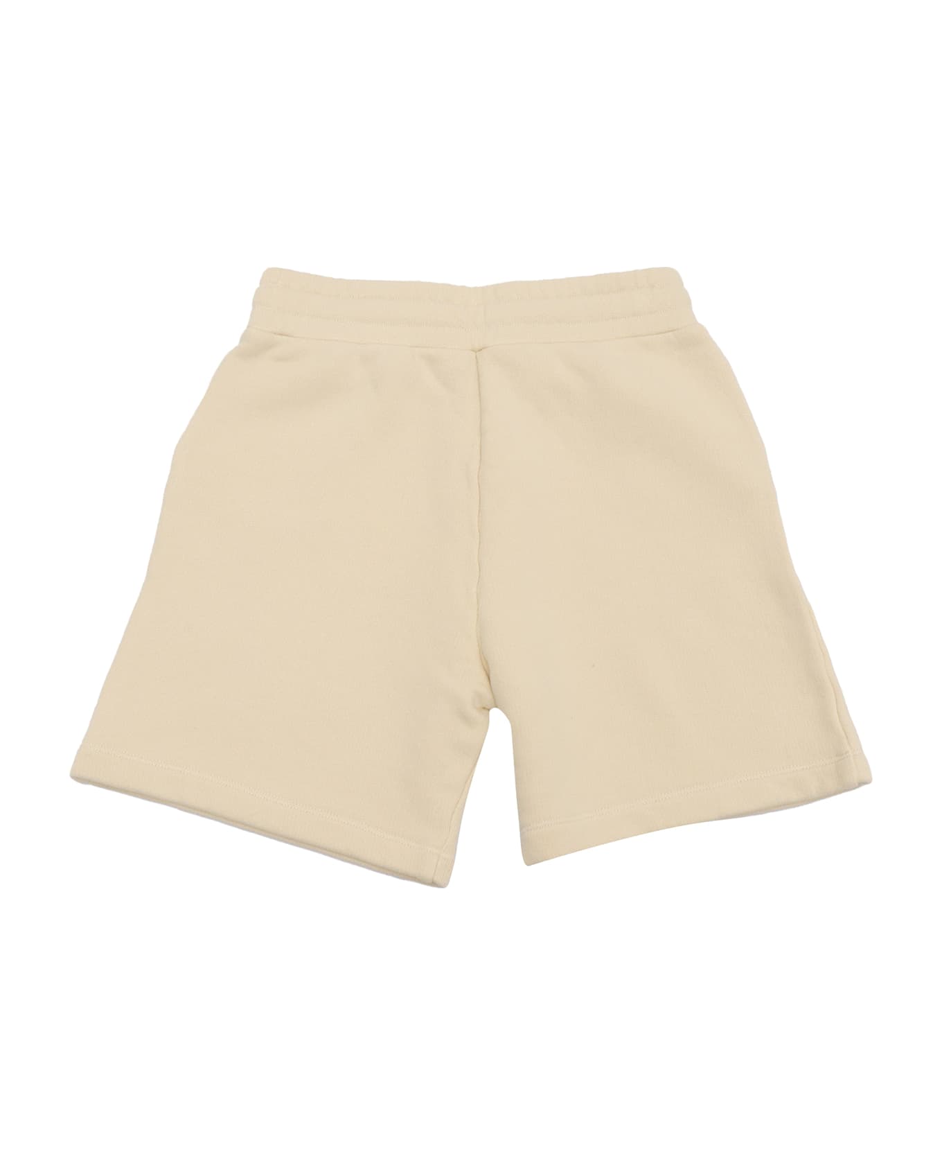 Autry Main Kids Jersey Cream Shorts - BEIGE