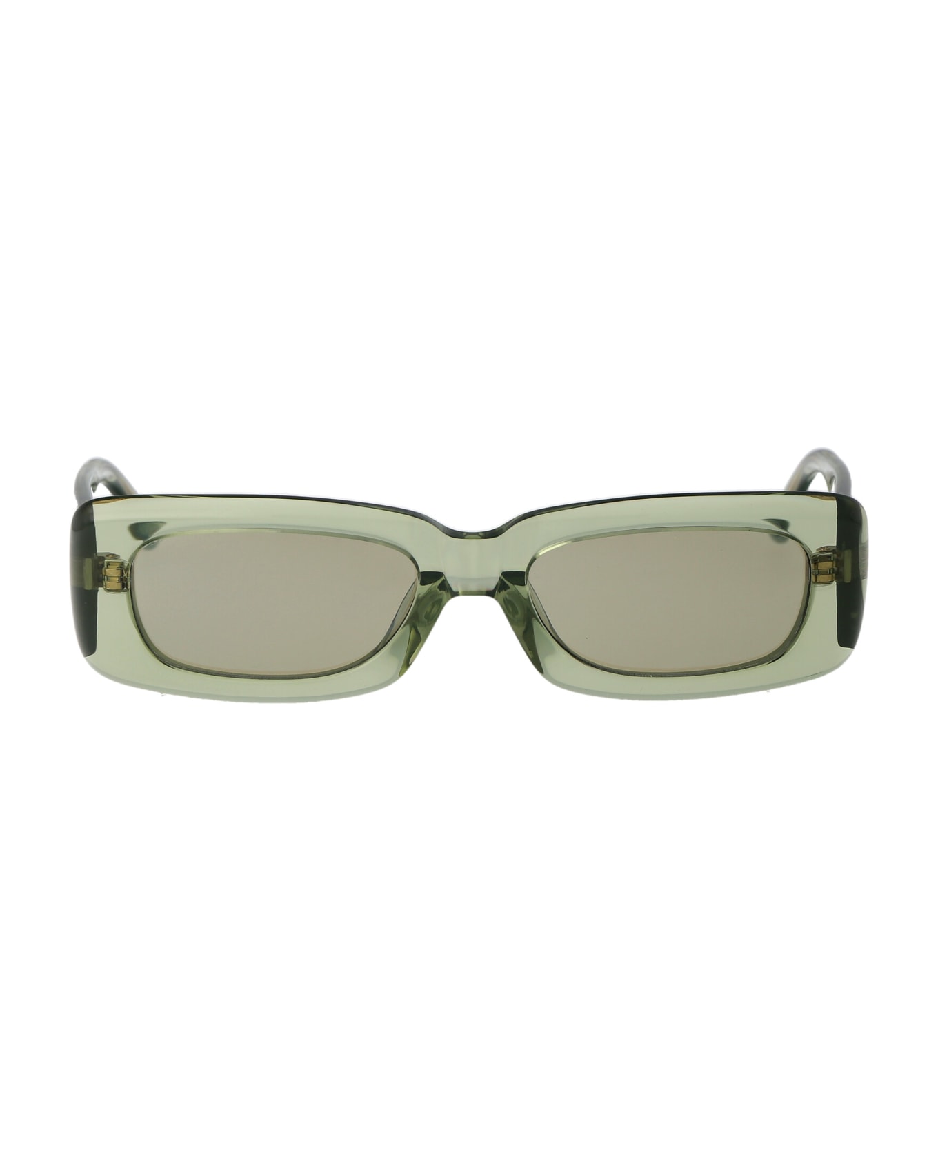 The Attico Mini Marfa Sunglasses - 18 GREEN GOLD GREEN サングラス