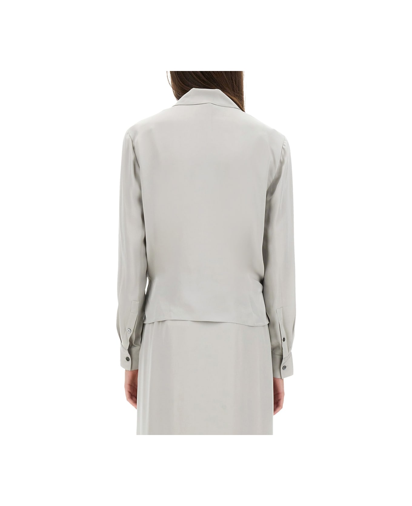 Theory Silk Shirt - Argento
