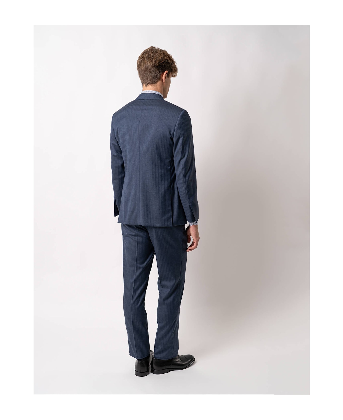 Larusmiani Single-breasted Wool Suit Seul Suit - Blue