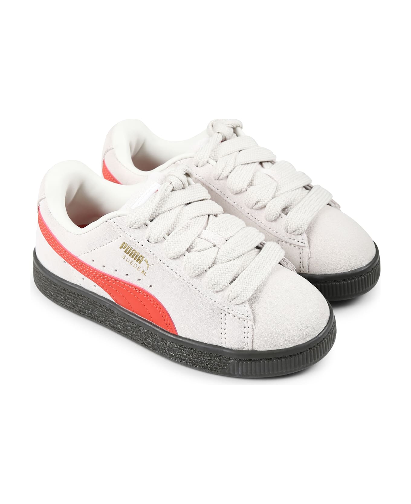 Puma Grey Sneakers For Kids - Grey