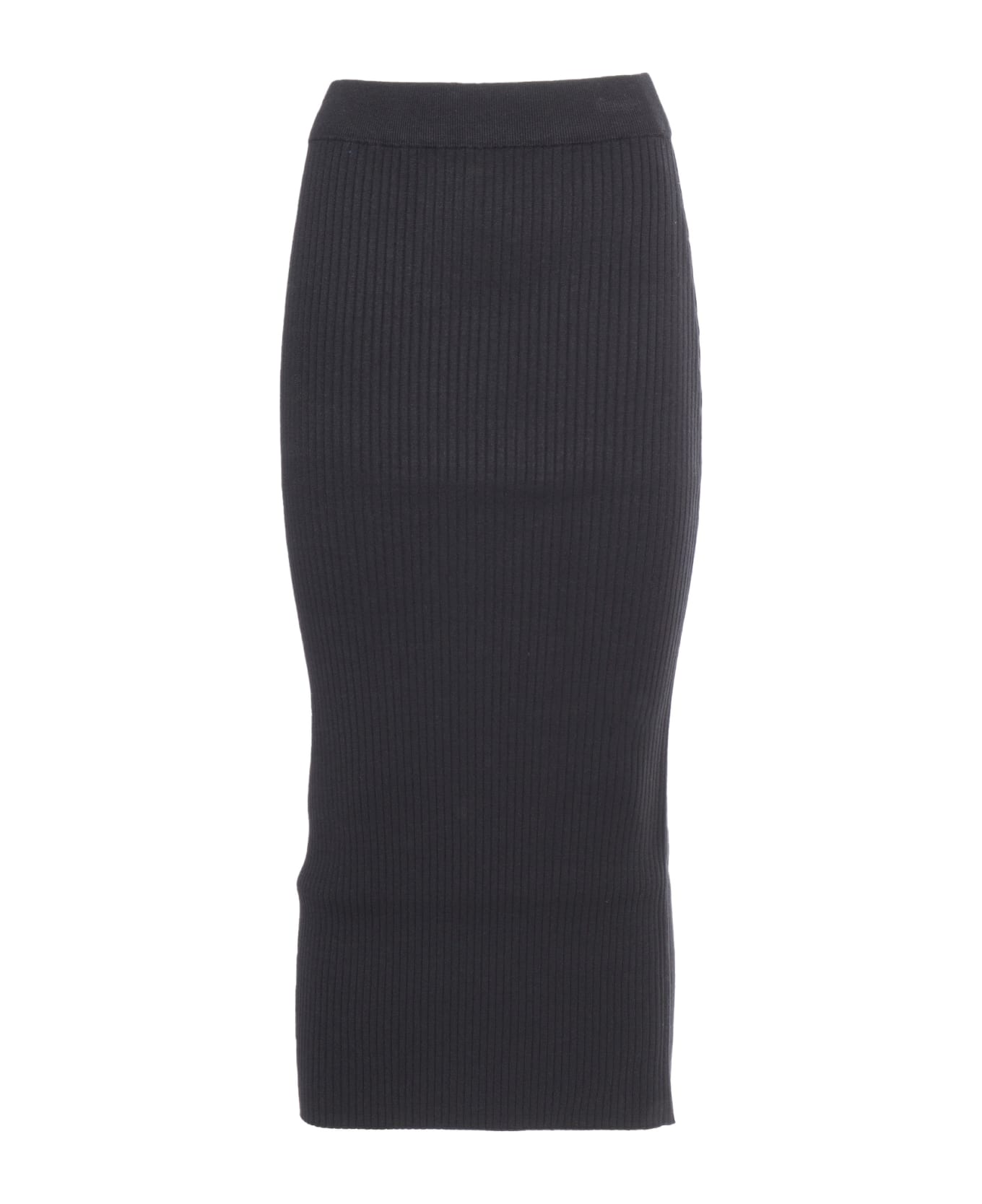 Weekend Max Mara Calotta Knit Skirt - BLACK スカート