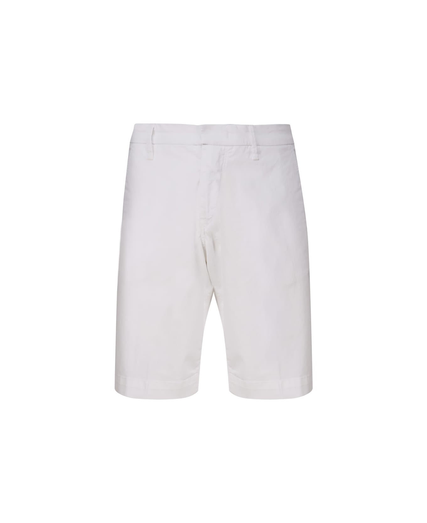 Fay Cotton Bermuda Shorts - White