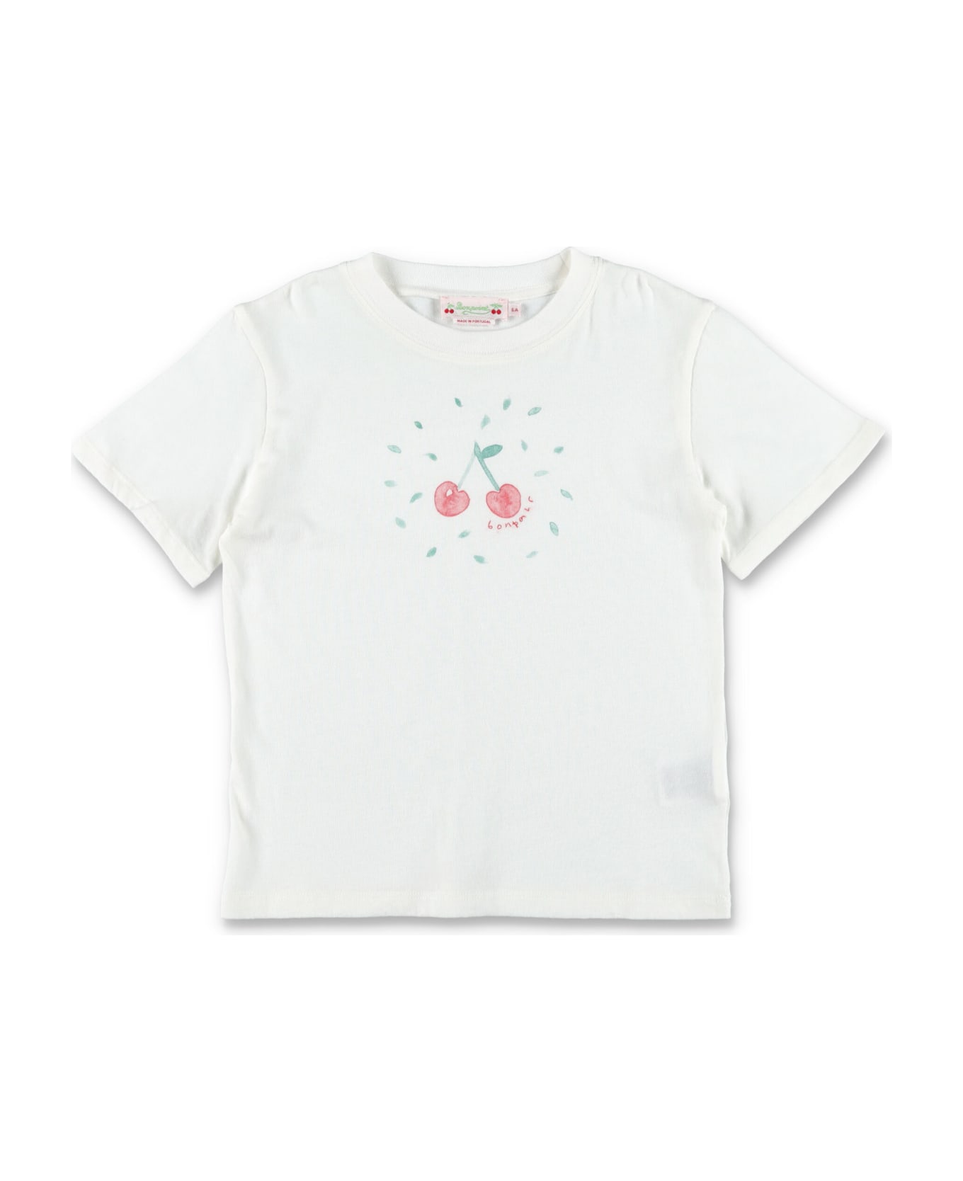 Bonpoint Tee Cherry - WHITE Tシャツ＆ポロシャツ