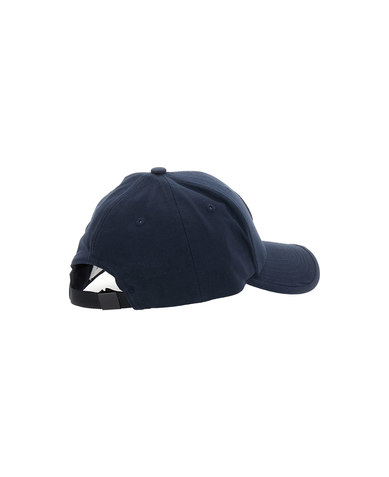 Stone Island Junior Blue Baseball Cap With Logo In Cotton Boy - Blu