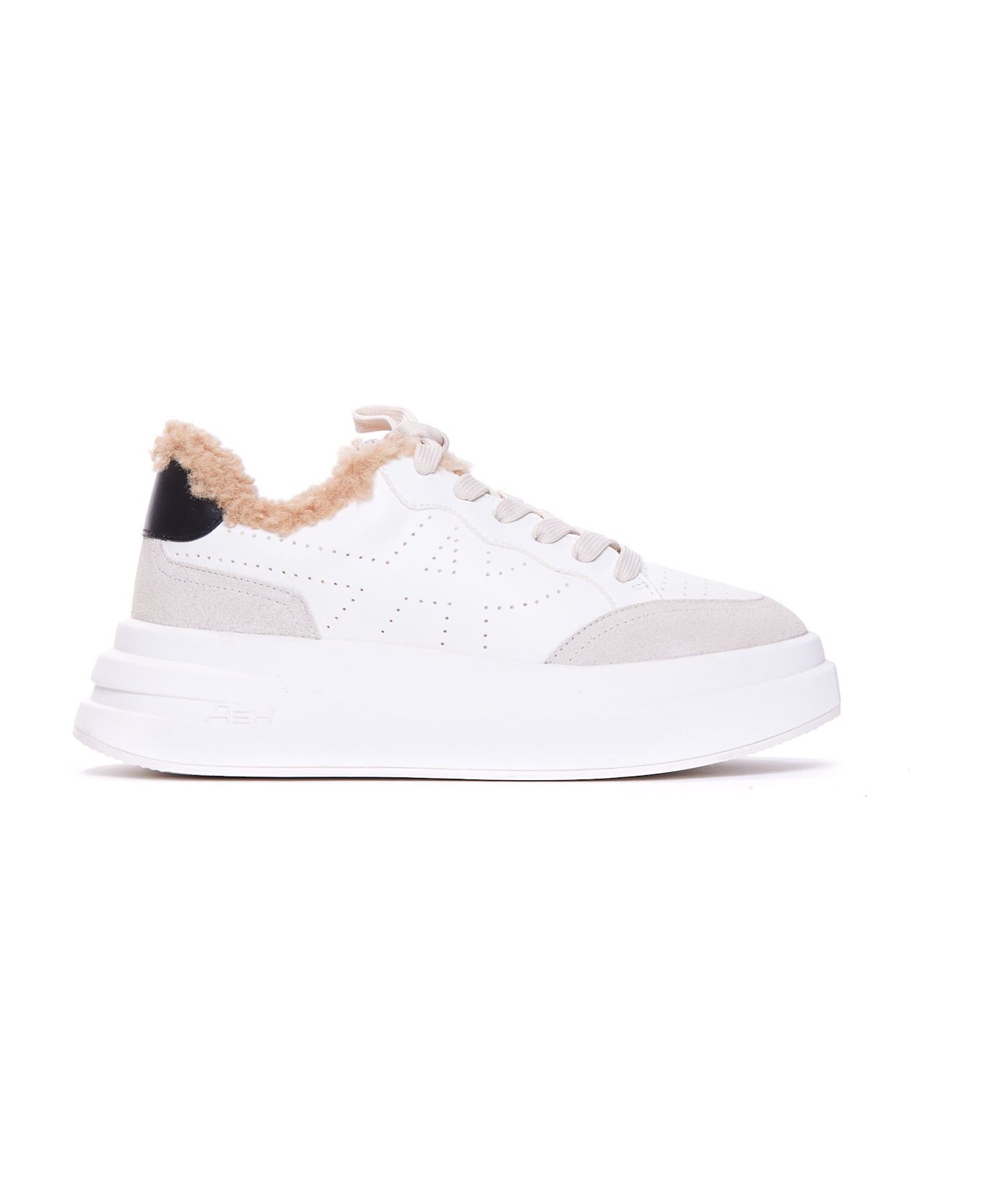 Ash Impuls Fur Sneakers - White