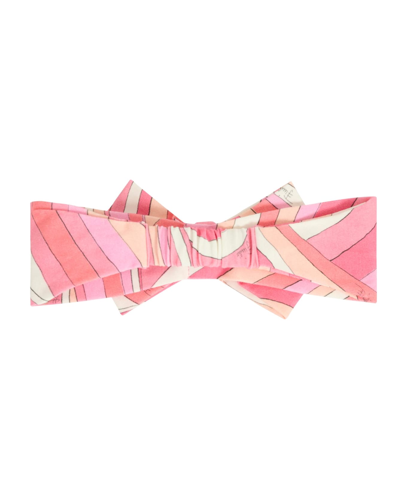 Pucci Pink Band For Baby Girl With Print - Pink