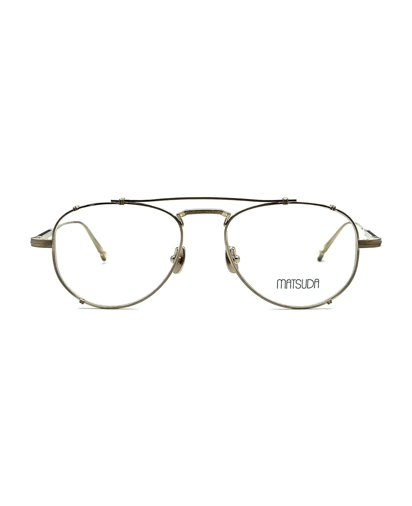 Matsuda M3142 - Brushed Gold Rx Glasses - Gold