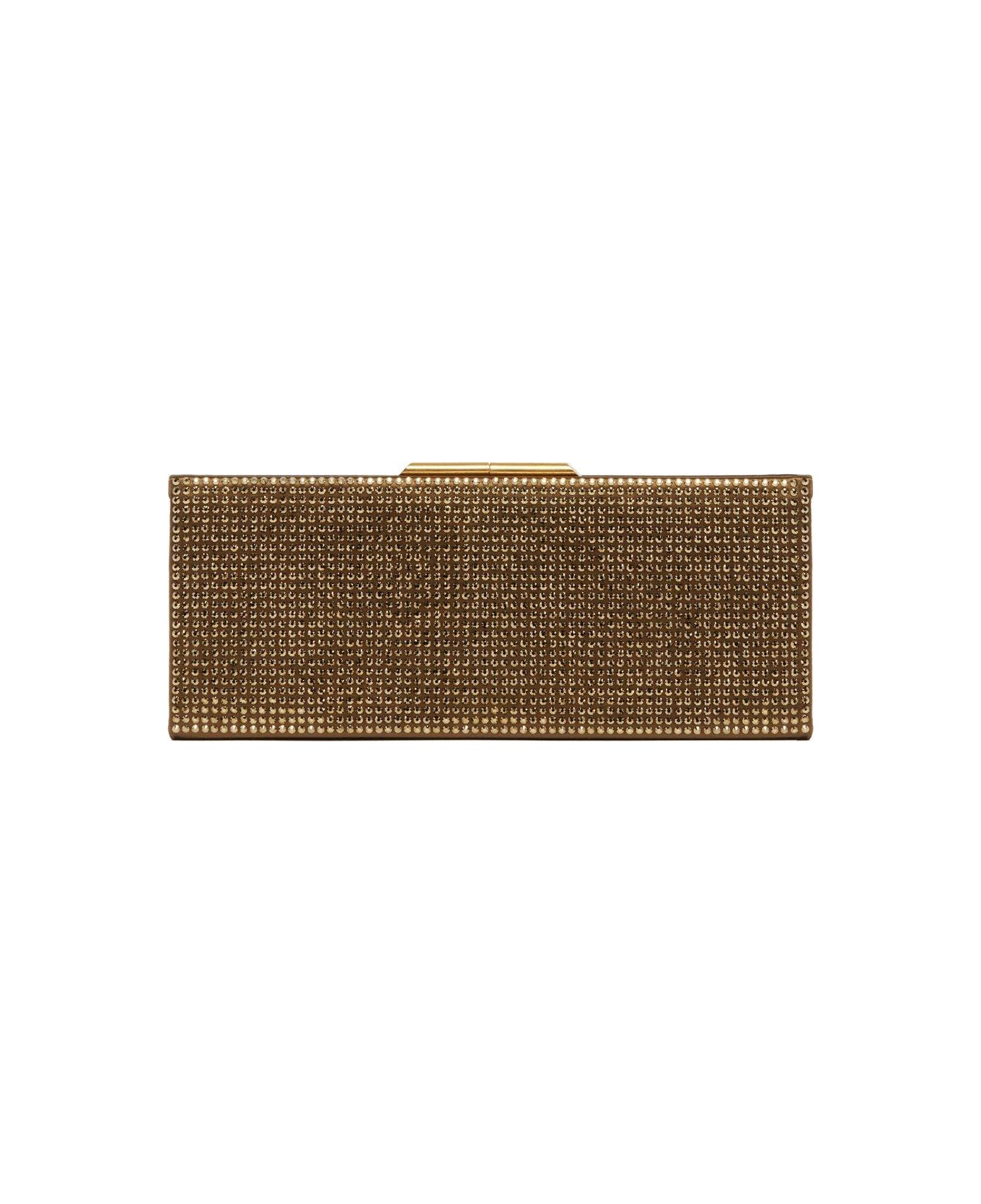 Saint Laurent Midnight Embellished Small Clutch Bag - HAVANA