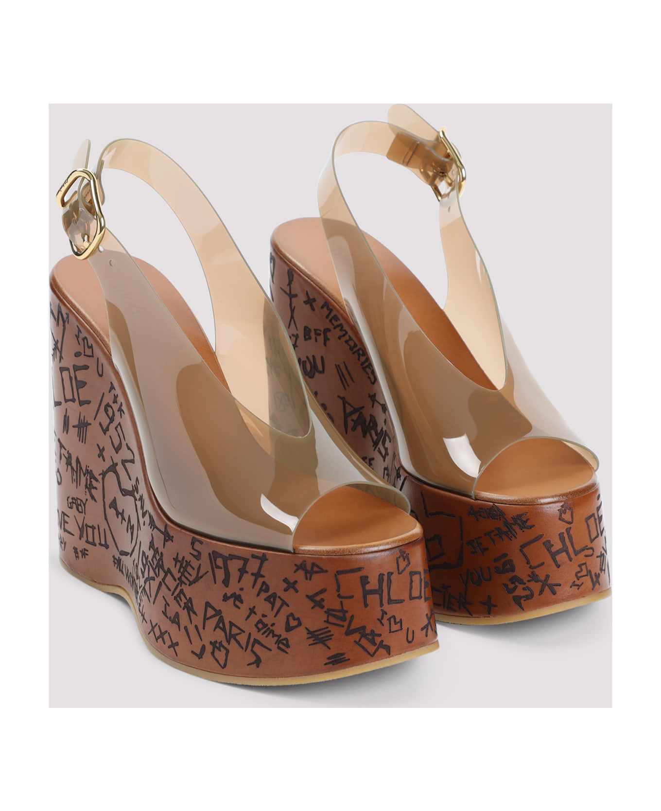 Chloé 
maxime
 Wedge Sandals - Sunny Brown
