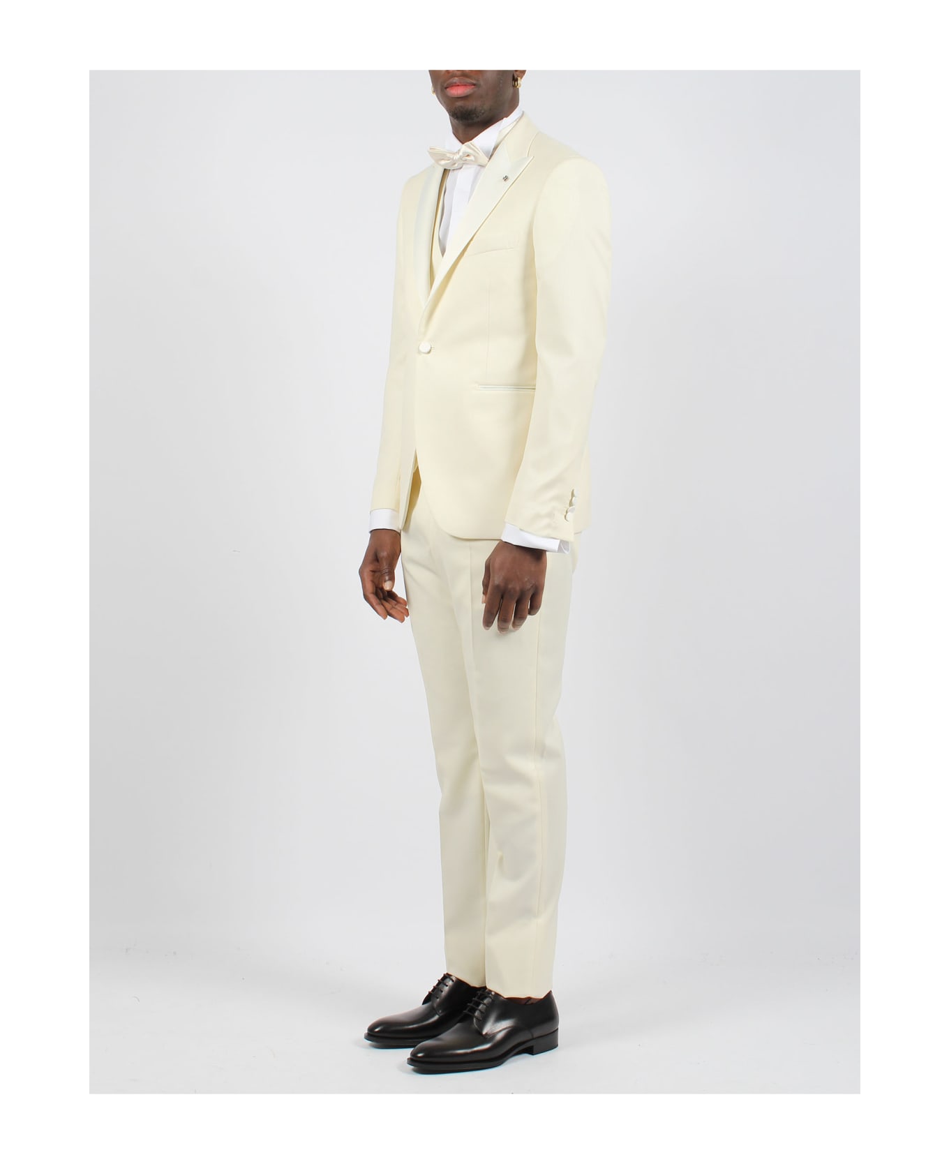Tagliatore 3 Pieces Single Breasted Tailored Suit - White