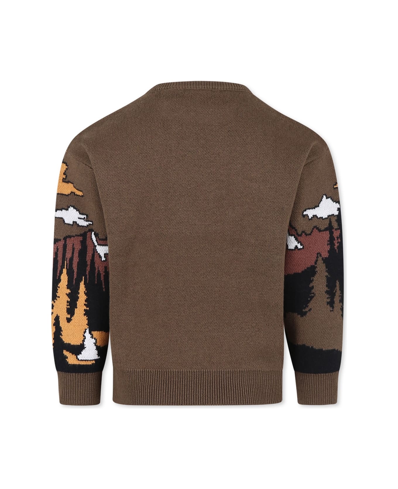Timberland Green Sweater For Boy With Landscape - Green