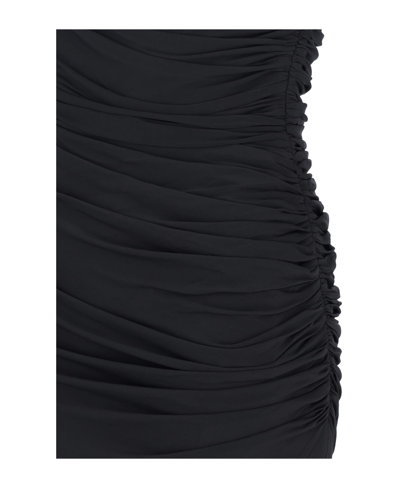 Alaia 'body Conscious' Draped Maxi Dress - Black  