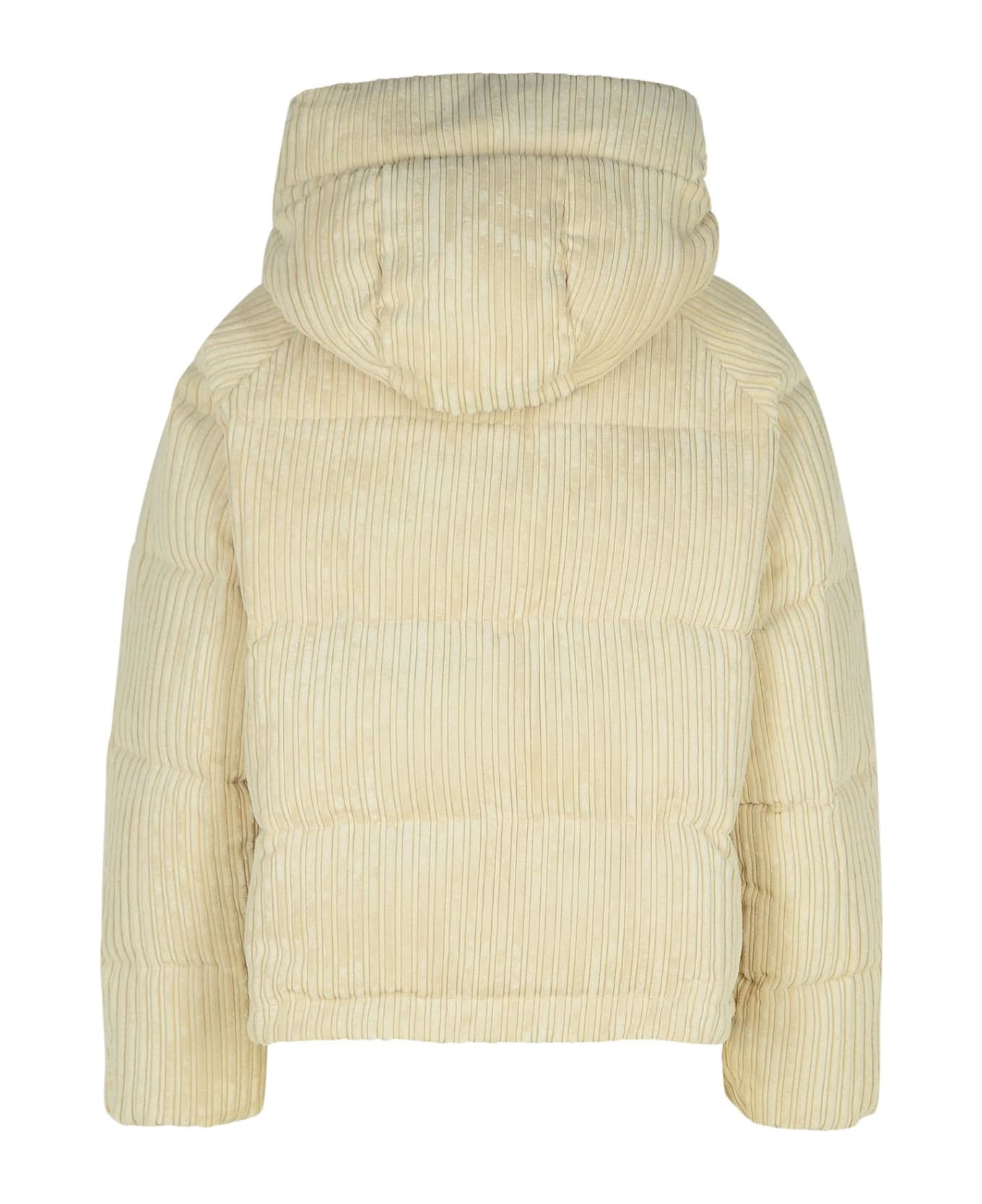 Golden Goose Ivory Polyester Down Jacket - Ivory