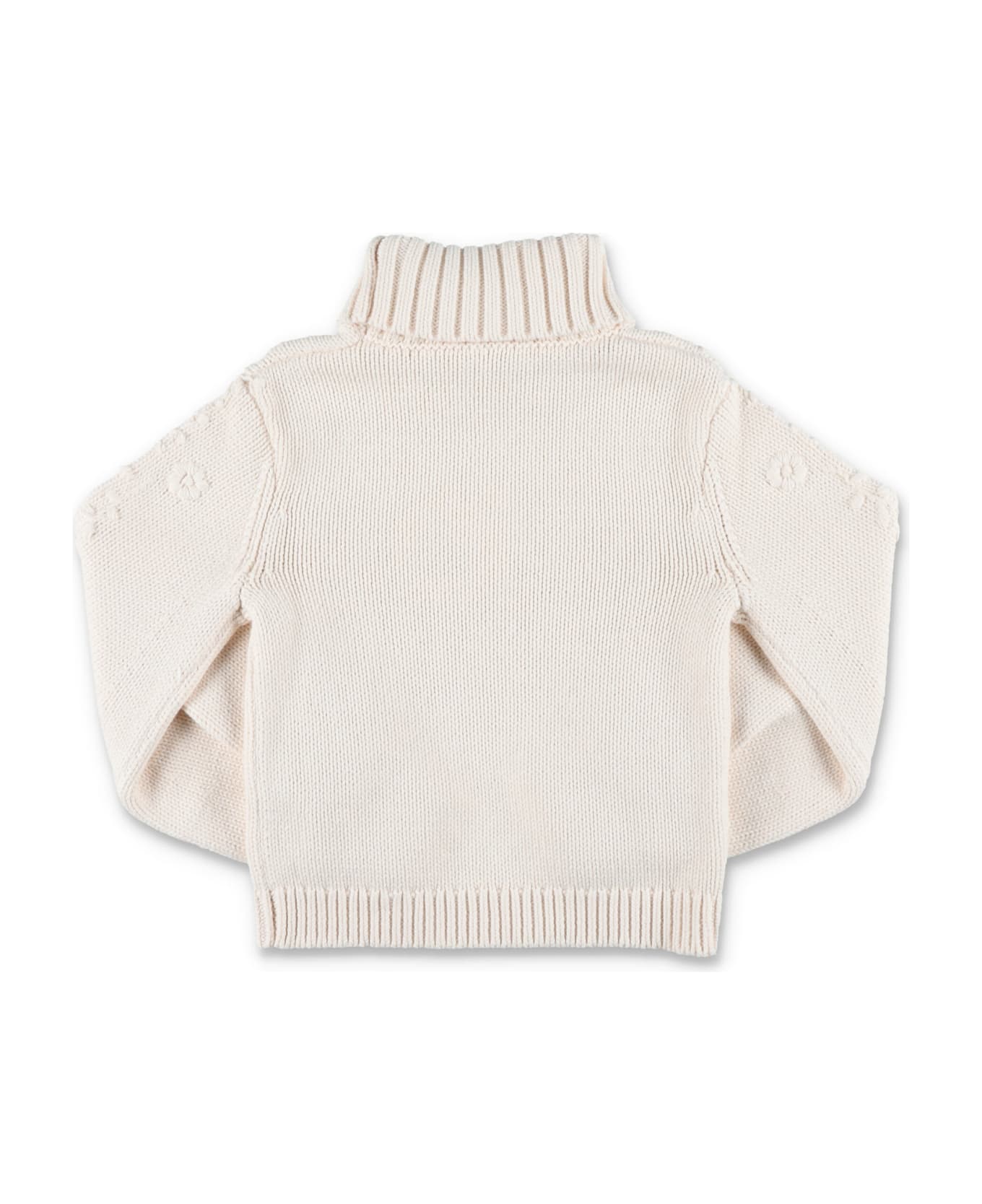 Chloé High-neck Pullover Sweater - WHITE