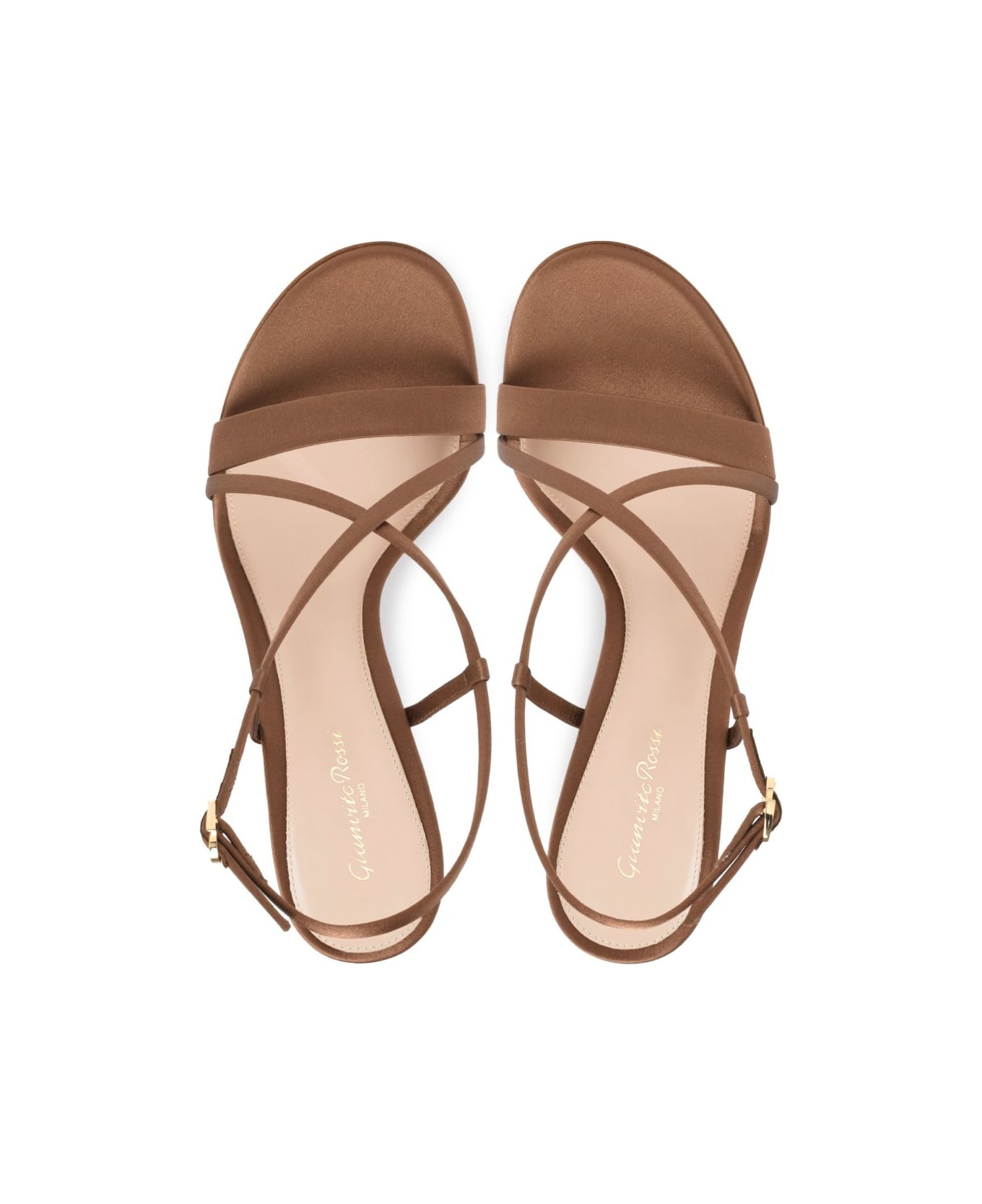 Gianvito Rossi Larisse Heel Sandals - Leather Brown