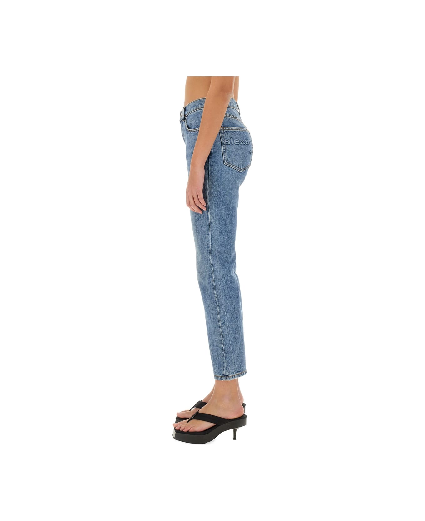 T by Alexander Wang High Waist Jeans - DENIM