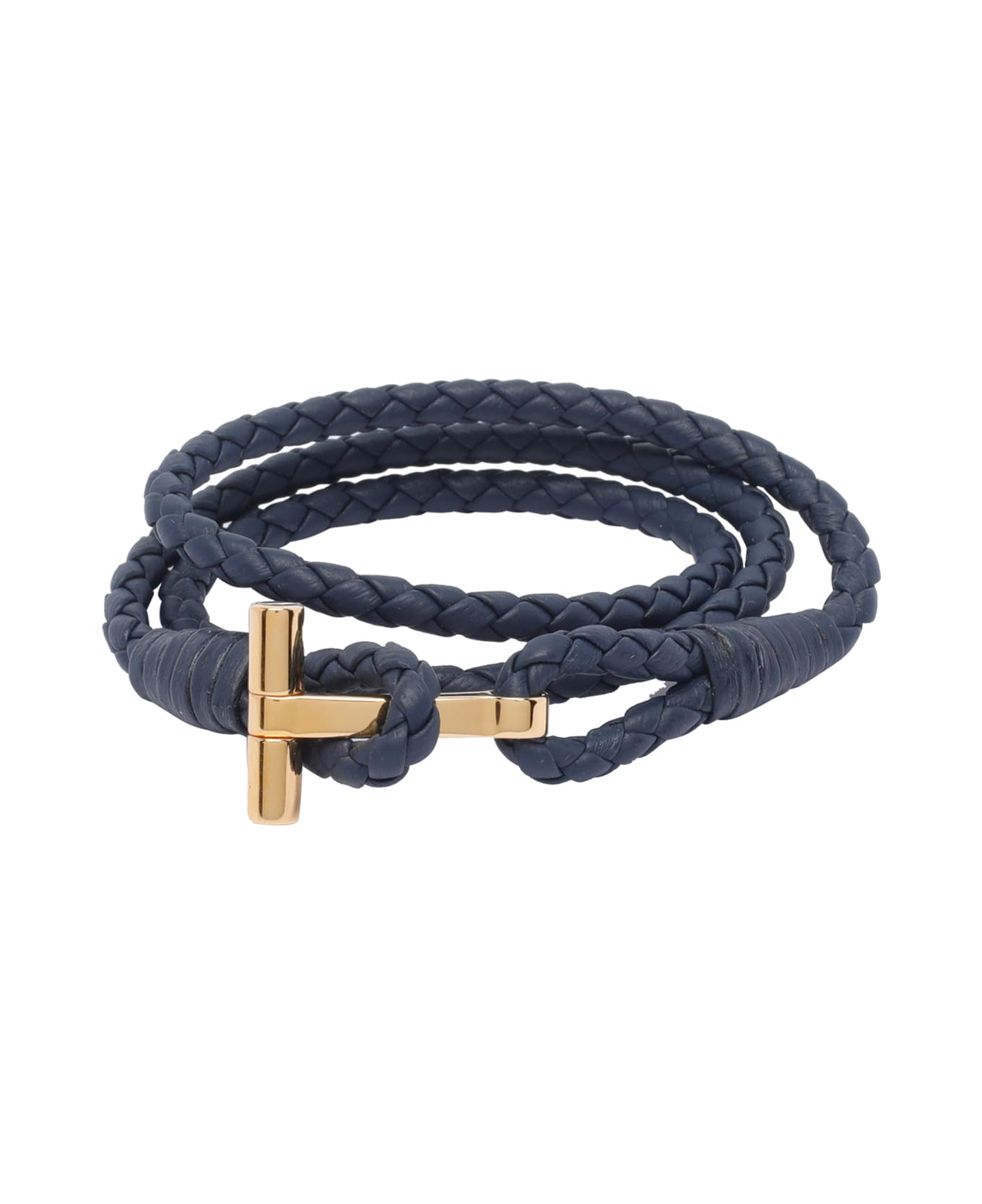 Tom Ford Leather T Bracelet - Blue