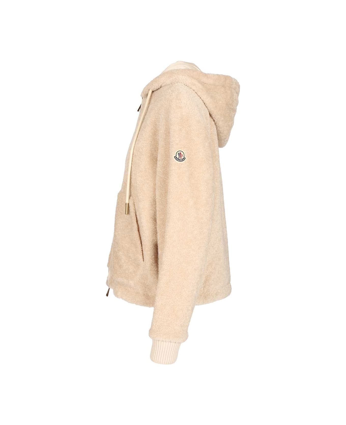 Moncler Reversible Padded Hoodie - WHITE