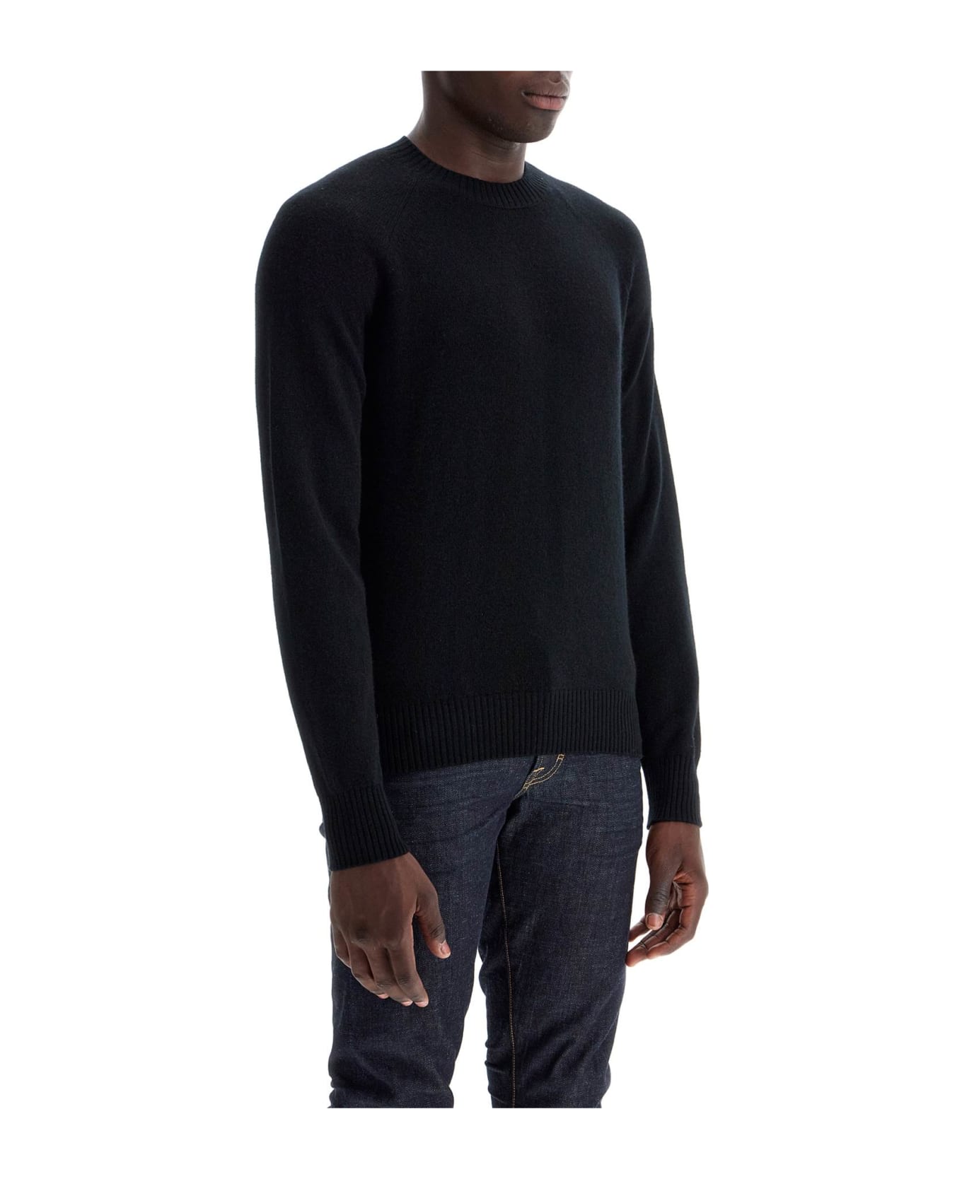 Tom Ford Crewneck Wool And Cashmere Pul - BLACK (Black)