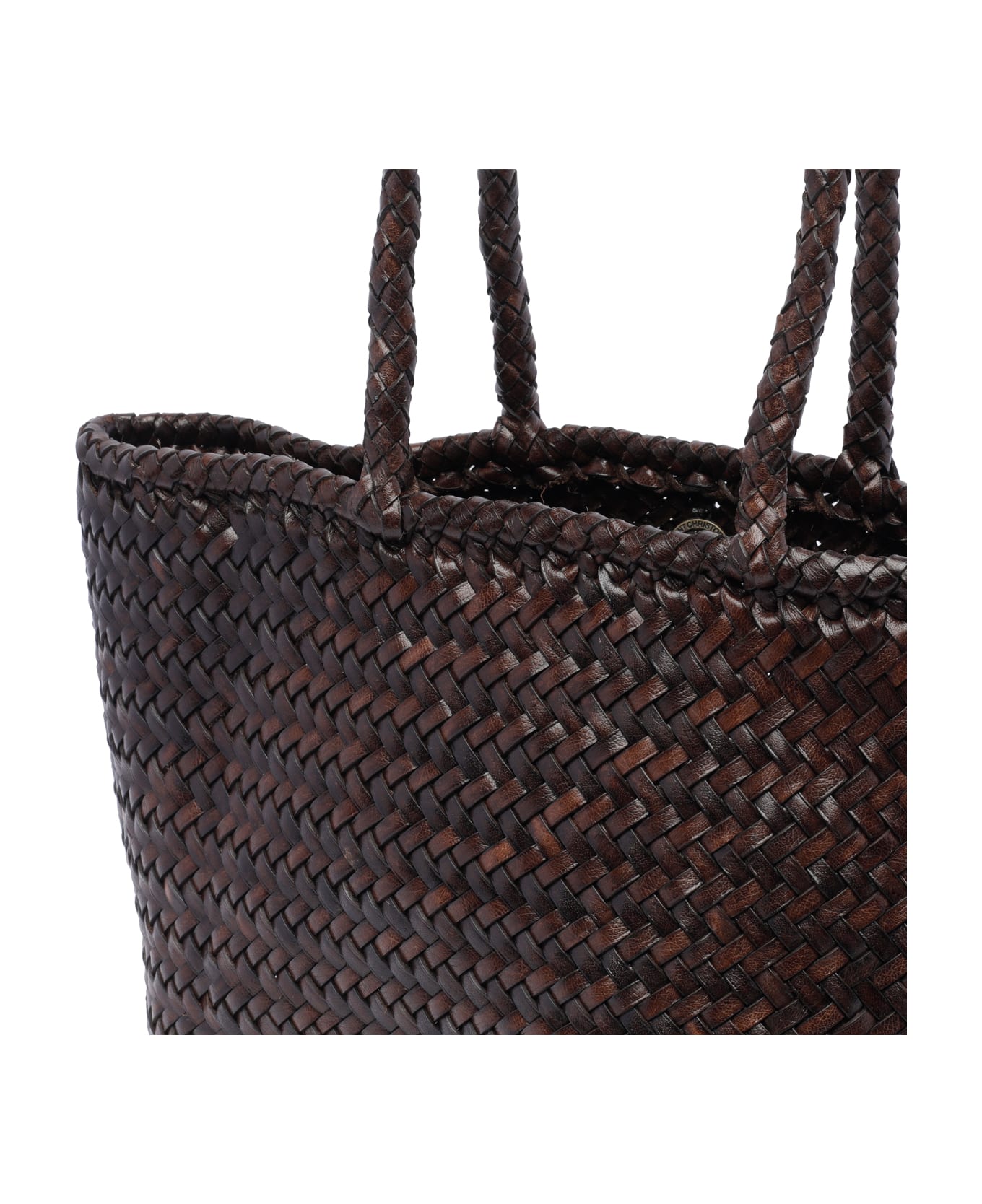 Dragon Diffusion Small Grace Basket Handbag - Brown