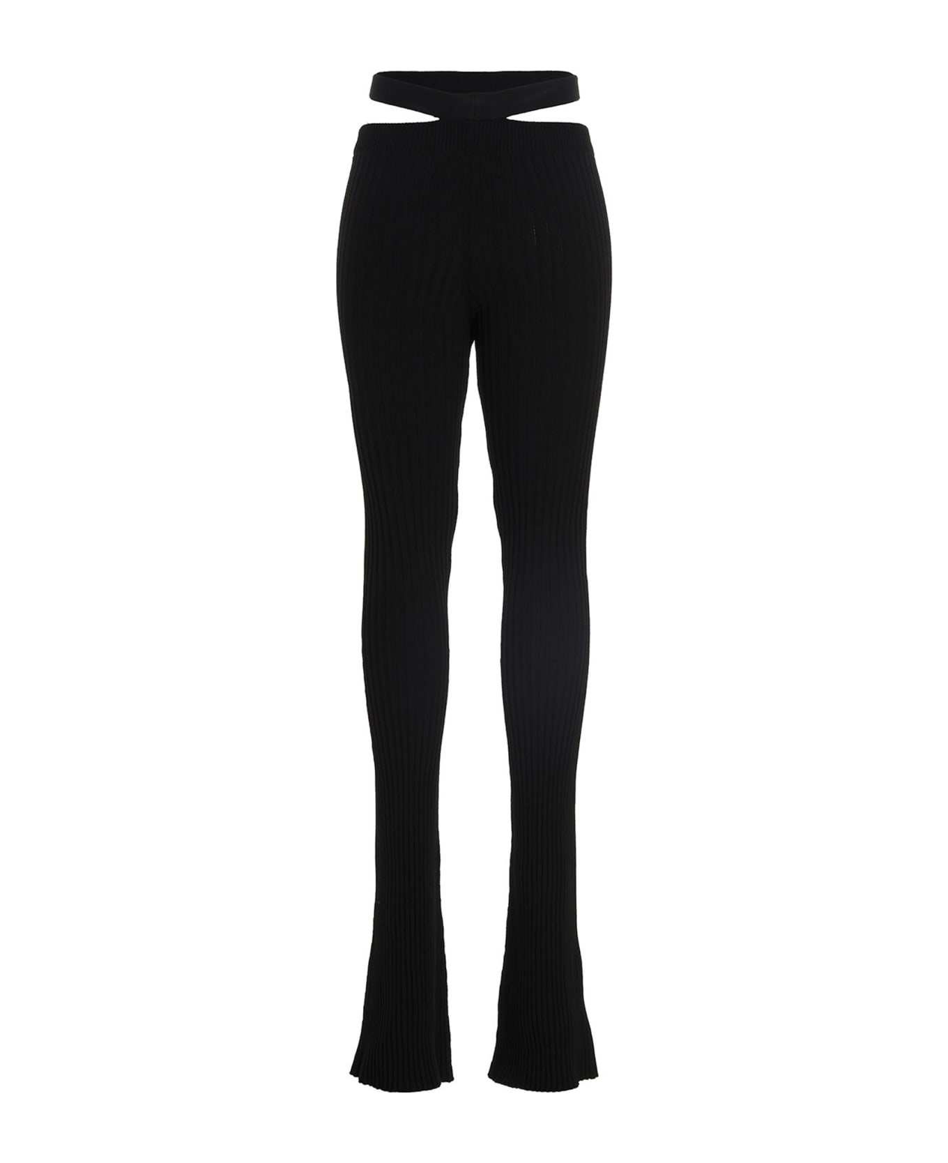 ANDREĀDAMO Ribbed Flared Trousers X-BIONIC - Black  