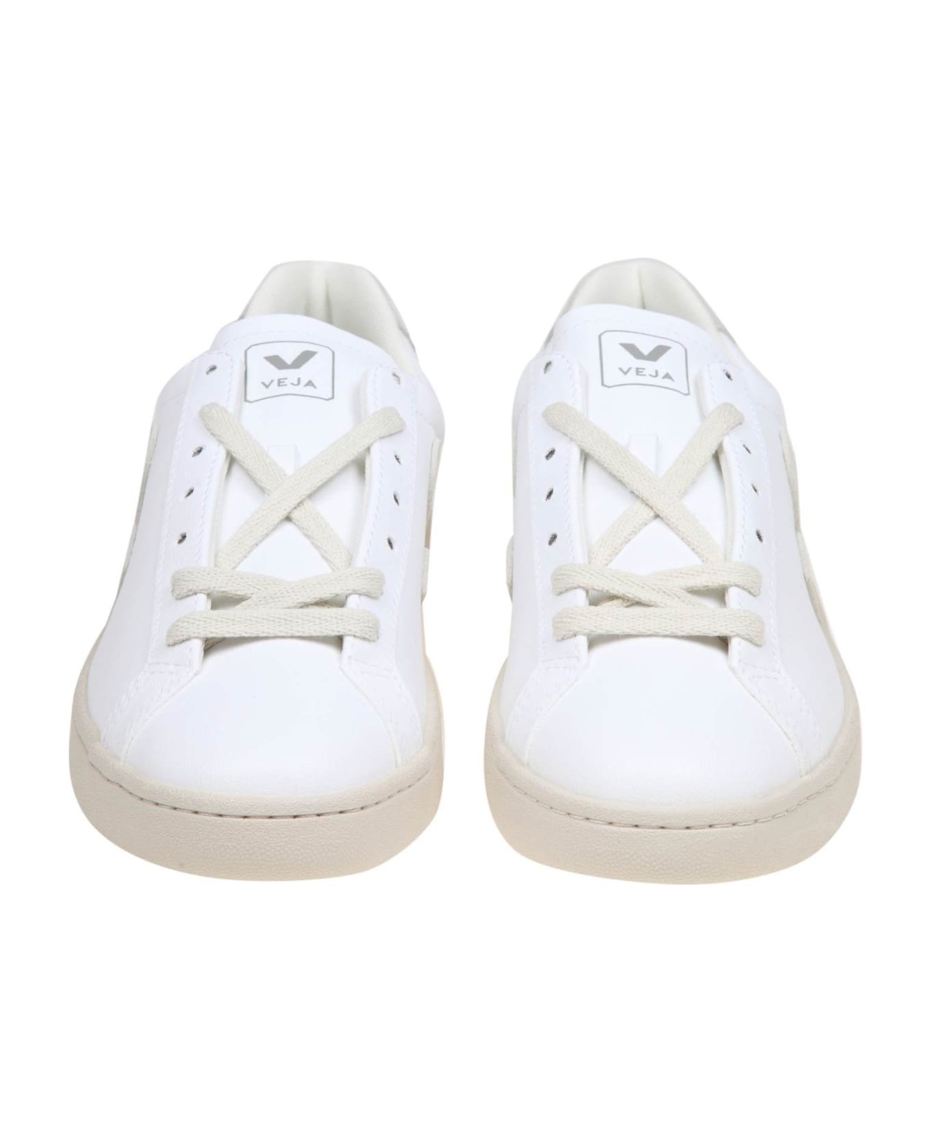 Veja Urca Sneakers In White Coated Cotton スニーカー