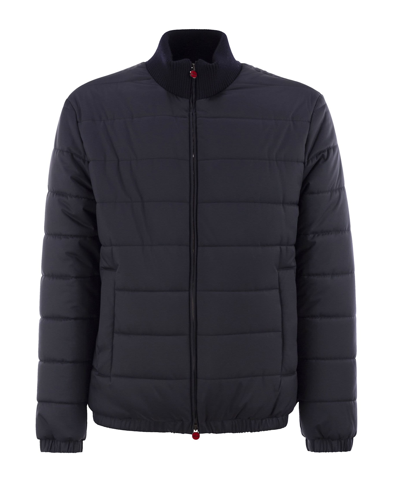 Kiton Technical Fabric Bomber Jacket - Navy