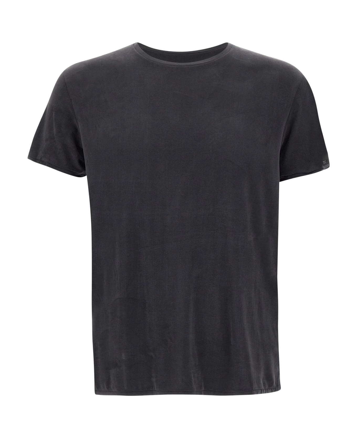 RRD - Roberto Ricci Design "cupro Shirty" T-shirt - BLACK シャツ