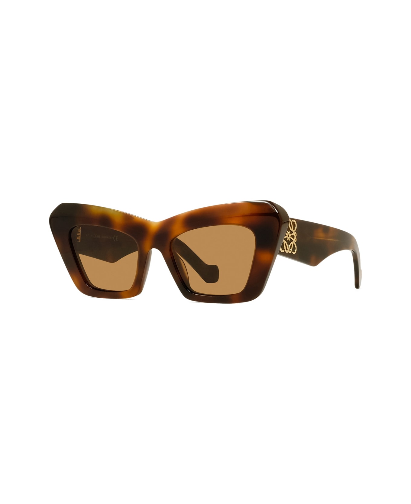 Loewe Lw40036i Anagram 53e Havana Sunglasses - Marrone