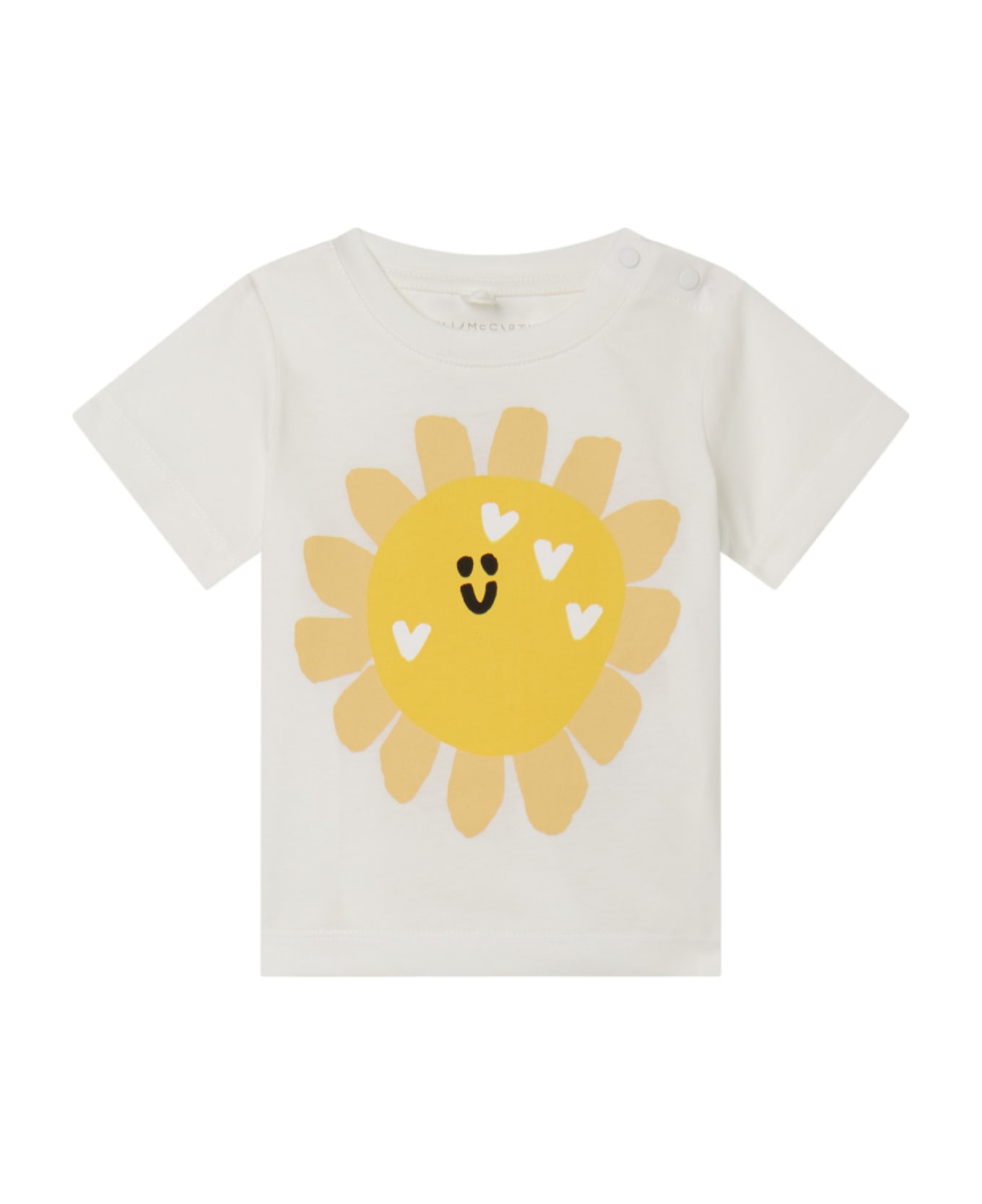 Stella McCartney Kids T-shirt With Print - Cream Tシャツ＆ポロシャツ