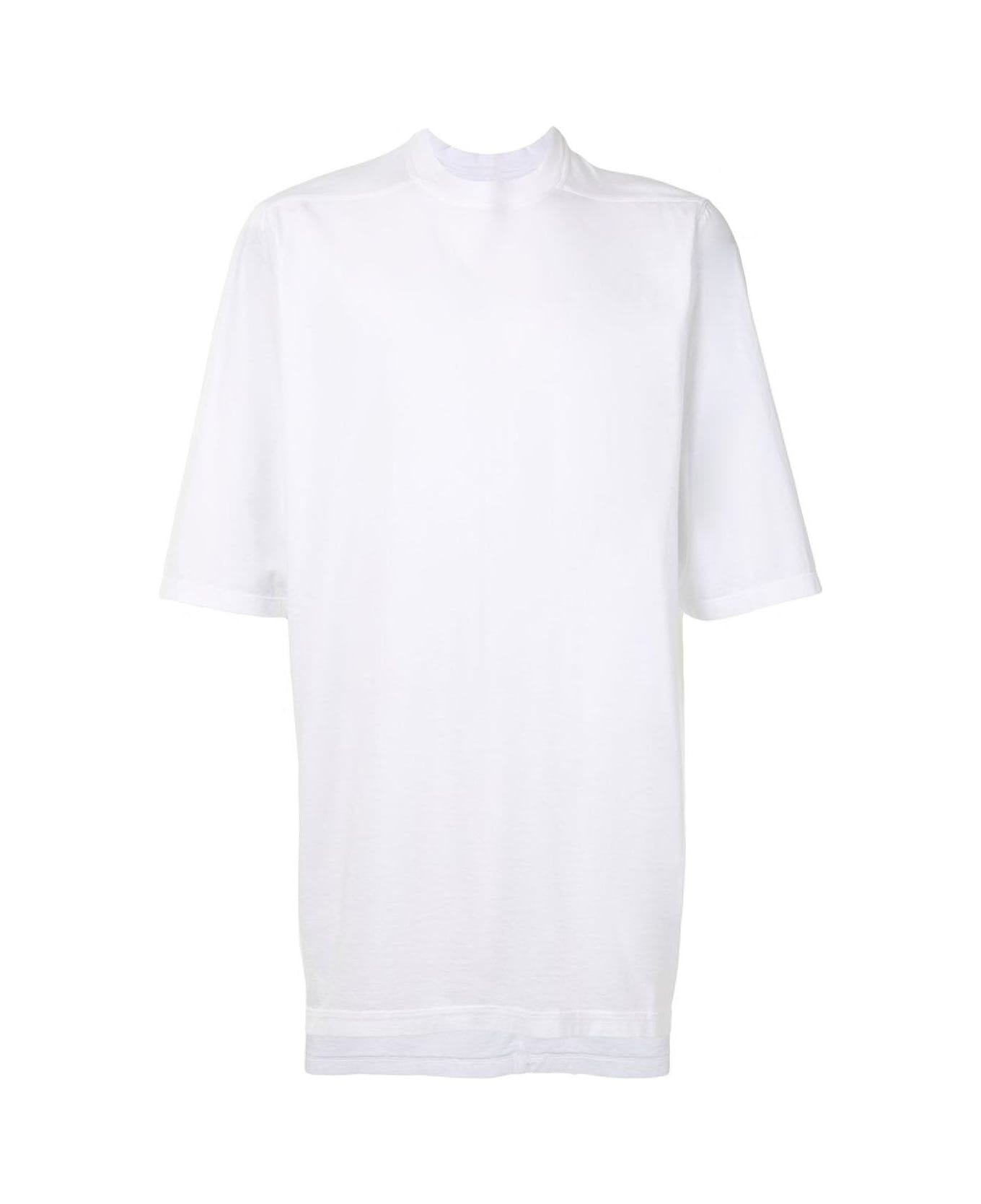 Rick Owens Crewneck Oversized T-shirt - White