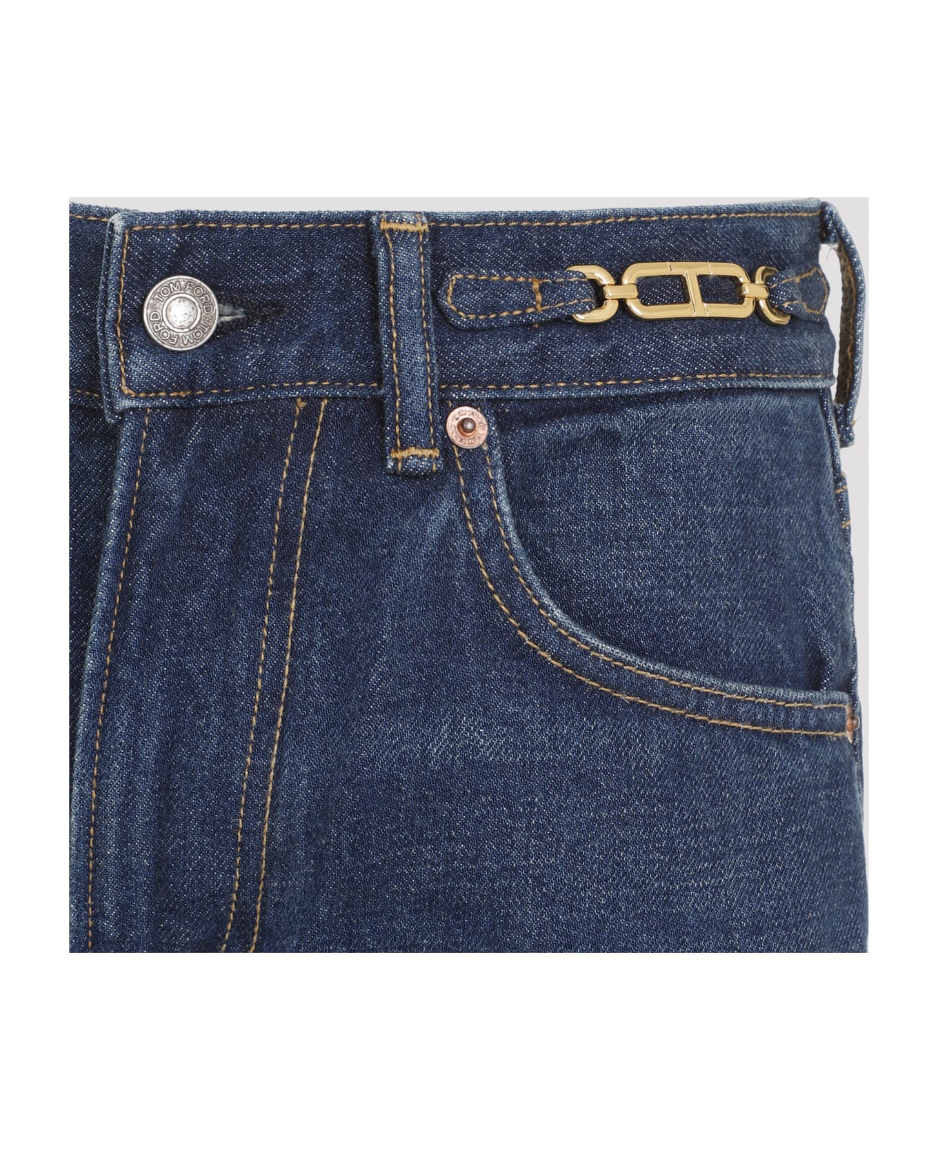 Tom Ford Straight Jeans - Blue Indigo