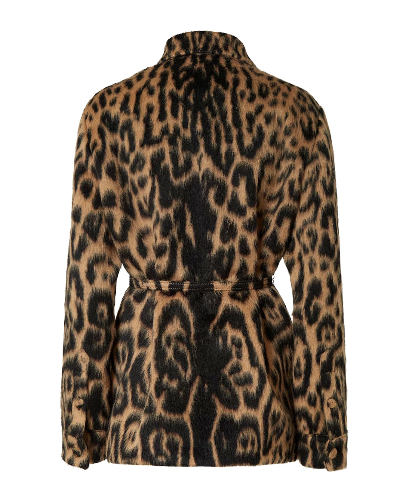 Fendi Leo Wool Go-to Jacket - ANIMALIER