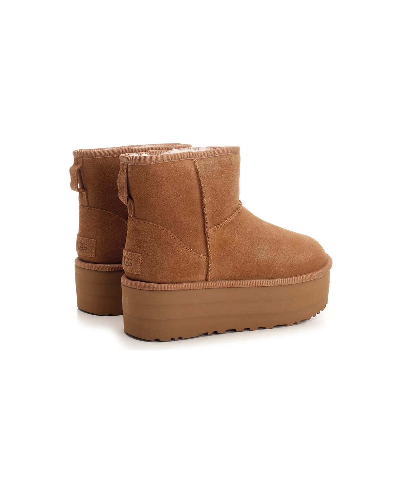 UGG 'classic Mini Platform' Boots - Beige