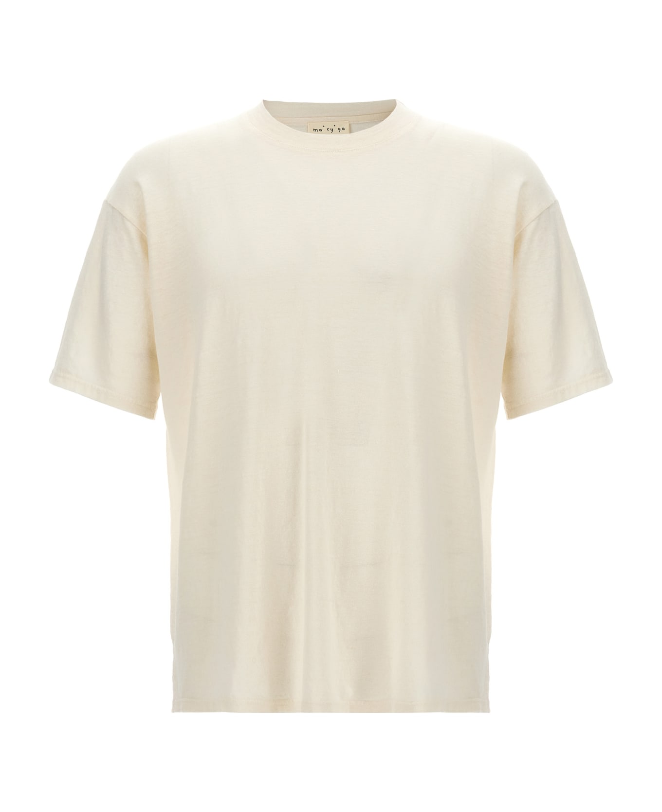 Ma'ry'ya Linen T-shirt - White シャツ