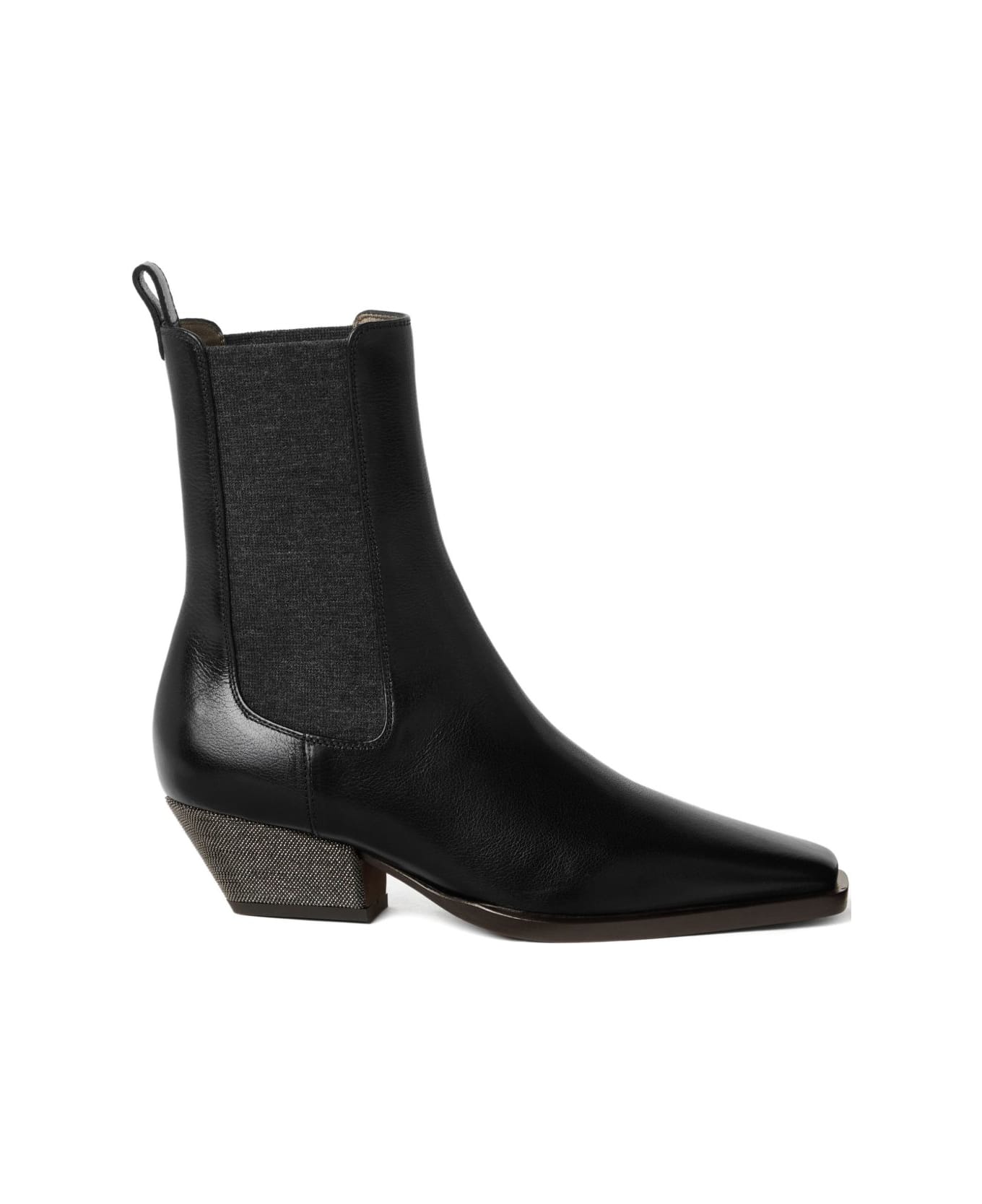 Brunello Cucinelli Leather Boots - Black