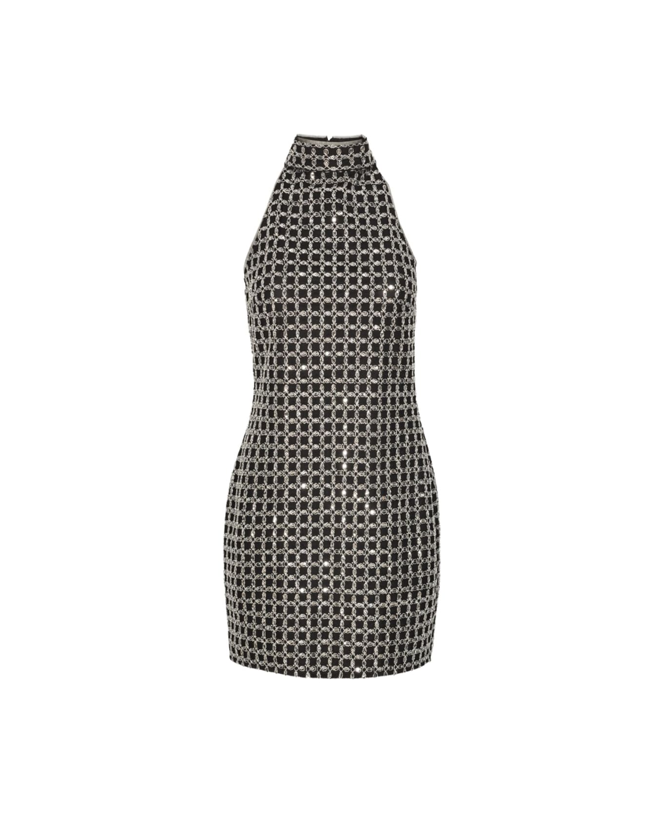 Rotate by Birger Christensen Mini Dress With Embroidery - BLACK