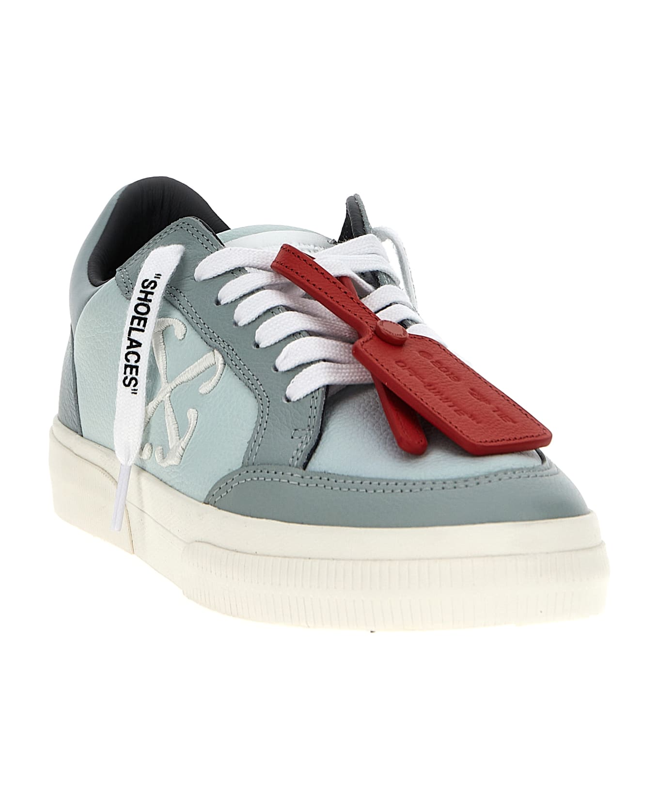 Off-White 'new Low Vulcanized' Sneakers - Green